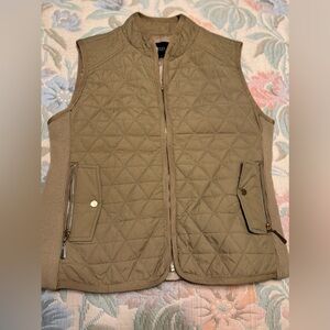 Women’s Quilted Tan Vest